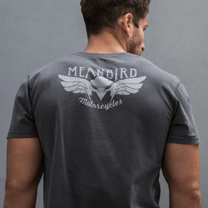 Mean Bird Motorcycles 'RIP' (Men's) Graphite T-Shirt