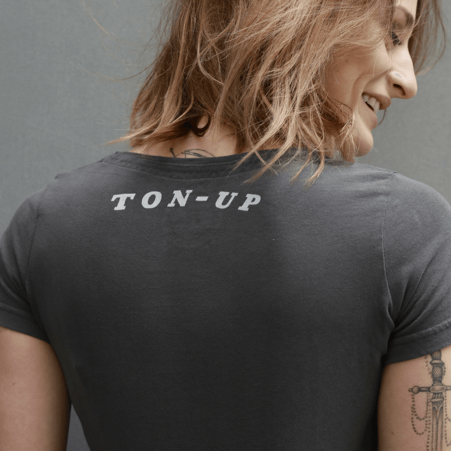 Ton Up Clothing 'Blighty' (Women's) Graphite T-Shirt