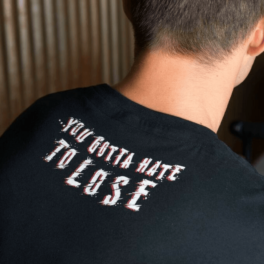 Red torpedo Racing Jared Mees 'Hate to Lose' (Men's) Black T-Shirt