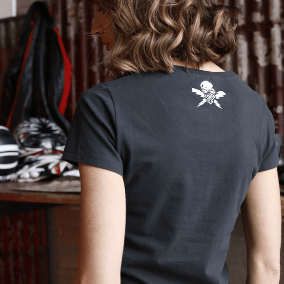 Red Torpedo 'Patriot' (Women's) Black T-Shirt